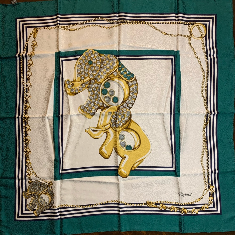 Brand New Happy Diamond Elephant Chopard Scarf